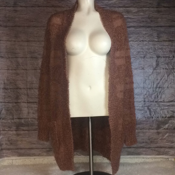 Daytrip Fuzzy Long Sleeve Open Cardigan - Picture 4 of 14